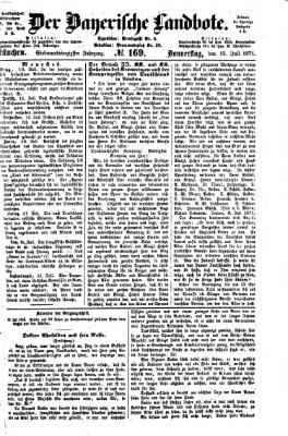 Der Bayerische Landbote Donnerstag 13. Juli 1871