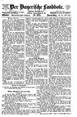 Der Bayerische Landbote Donnerstag 20. Juli 1871