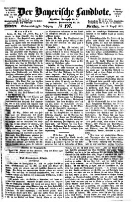 Der Bayerische Landbote Dienstag 15. August 1871