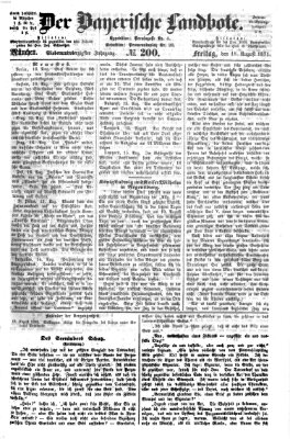 Der Bayerische Landbote Freitag 18. August 1871
