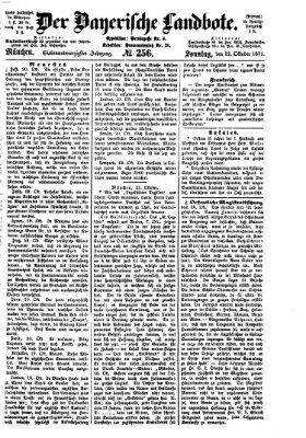 Der Bayerische Landbote Sonntag 22. Oktober 1871