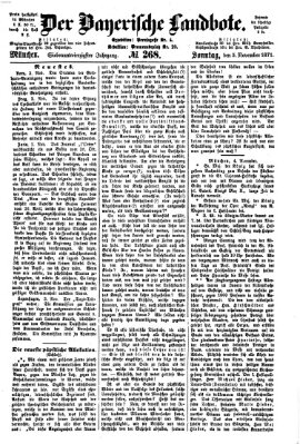 Der Bayerische Landbote Sonntag 5. November 1871