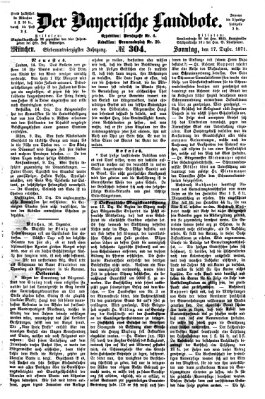 Der Bayerische Landbote Sonntag 17. Dezember 1871