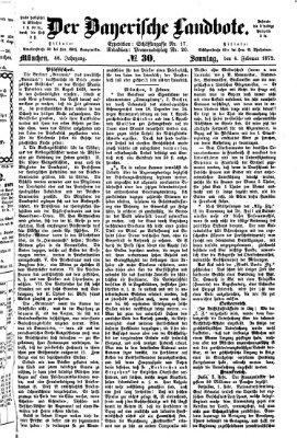 Der Bayerische Landbote Sonntag 4. Februar 1872