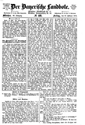 Der Bayerische Landbote Freitag 16. Februar 1872