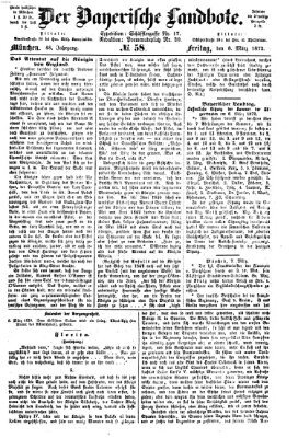 Der Bayerische Landbote Freitag 8. März 1872