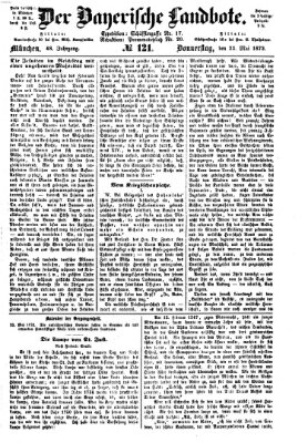 Der Bayerische Landbote Donnerstag 23. Mai 1872