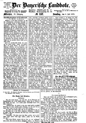 Der Bayerische Landbote Samstag 6. Juli 1872