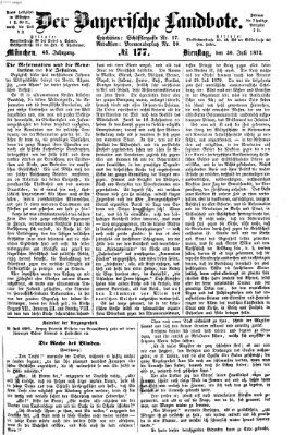 Der Bayerische Landbote Dienstag 30. Juli 1872