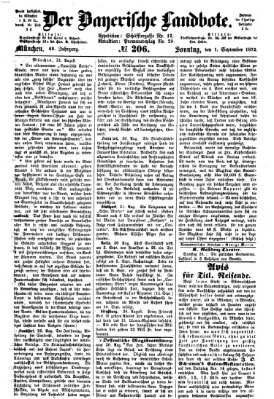 Der Bayerische Landbote Sonntag 1. September 1872