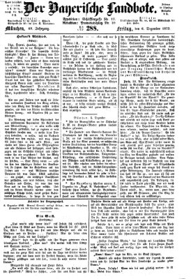 Der Bayerische Landbote Freitag 6. Dezember 1872