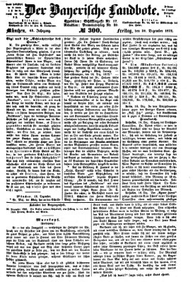 Der Bayerische Landbote Freitag 20. Dezember 1872