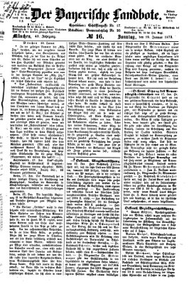 Der Bayerische Landbote Sonntag 19. Januar 1873