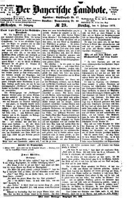 Der Bayerische Landbote Dienstag 4. Februar 1873