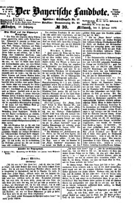 Der Bayerische Landbote Mittwoch 5. Februar 1873