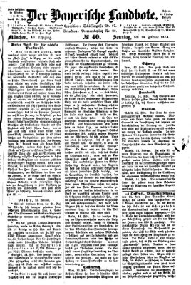 Der Bayerische Landbote Sonntag 16. Februar 1873