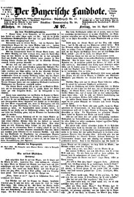 Der Bayerische Landbote Freitag 25. April 1873