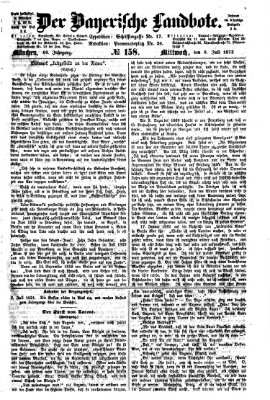 Der Bayerische Landbote Mittwoch 9. Juli 1873