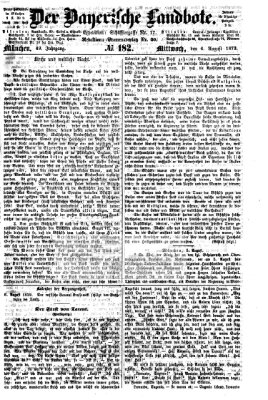Der Bayerische Landbote Mittwoch 6. August 1873