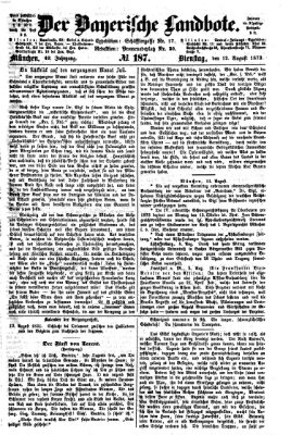Der Bayerische Landbote Dienstag 12. August 1873