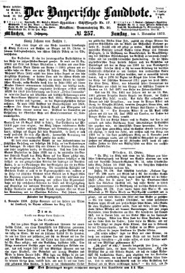 Der Bayerische Landbote Samstag 1. November 1873
