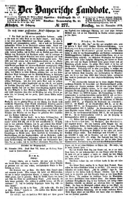 Der Bayerische Landbote Dienstag 25. November 1873