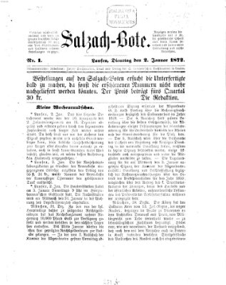 Salzach-Bote Dienstag 2. Januar 1872