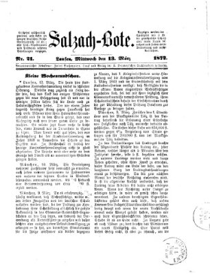 Salzach-Bote Mittwoch 13. März 1872