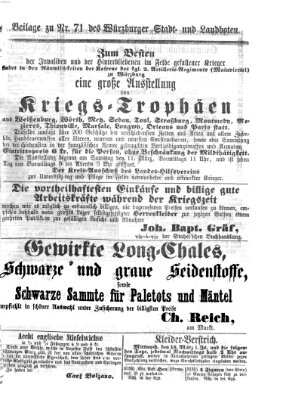 Würzburger Stadt- und Landbote Dienstag 14. März 1871