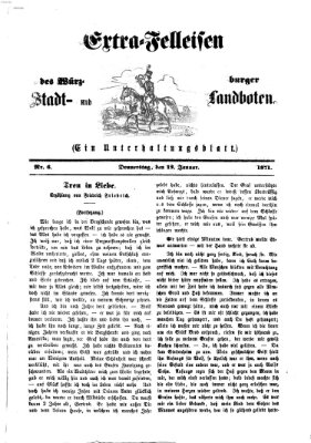 Extra-Felleisen (Würzburger Stadt- und Landbote) Donnerstag 12. Januar 1871