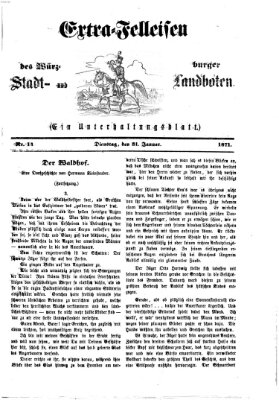 Extra-Felleisen (Würzburger Stadt- und Landbote) Dienstag 31. Januar 1871