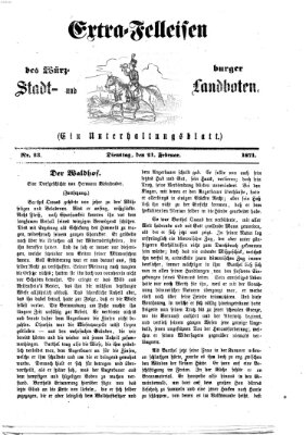 Extra-Felleisen (Würzburger Stadt- und Landbote) Dienstag 21. Februar 1871