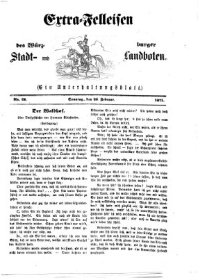 Extra-Felleisen (Würzburger Stadt- und Landbote) Sonntag 26. Februar 1871