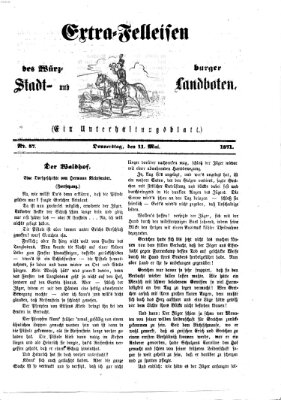 Extra-Felleisen (Würzburger Stadt- und Landbote) Donnerstag 11. Mai 1871
