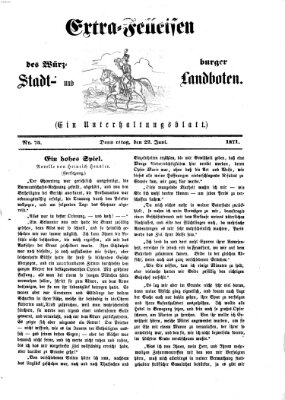 Extra-Felleisen (Würzburger Stadt- und Landbote) Donnerstag 22. Juni 1871