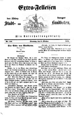 Extra-Felleisen (Würzburger Stadt- und Landbote) Dienstag 3. Oktober 1871