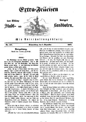 Extra-Felleisen (Würzburger Stadt- und Landbote) Donnerstag 7. Dezember 1871