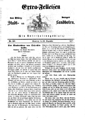 Extra-Felleisen (Würzburger Stadt- und Landbote) Sonntag 31. Dezember 1871