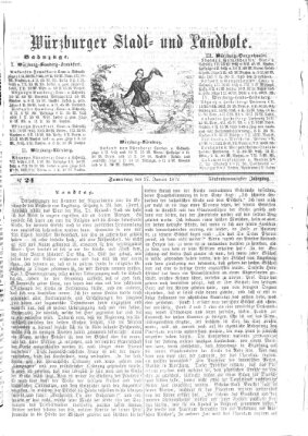 Würzburger Stadt- und Landbote Samstag 27. Januar 1872