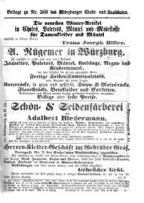 Würzburger Stadt- und Landbote Samstag 9. November 1872