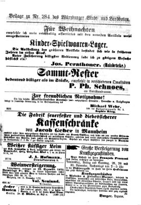 Würzburger Stadt- und Landbote Mittwoch 27. November 1872