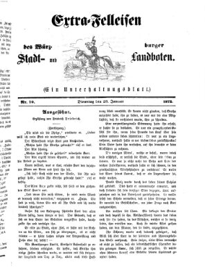 Extra-Felleisen (Würzburger Stadt- und Landbote) Dienstag 23. Januar 1872