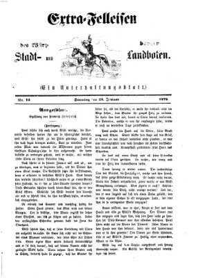 Extra-Felleisen (Würzburger Stadt- und Landbote) Sonntag 28. Januar 1872