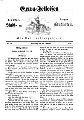Extra-Felleisen (Würzburger Stadt- und Landbote) Dienstag 30. Januar 1872