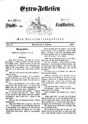 Extra-Felleisen (Würzburger Stadt- und Landbote) Sonntag 4. Februar 1872