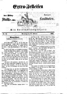 Extra-Felleisen (Würzburger Stadt- und Landbote) Dienstag 27. Februar 1872