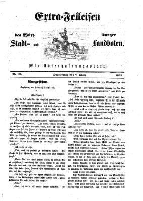 Extra-Felleisen (Würzburger Stadt- und Landbote) Donnerstag 7. März 1872