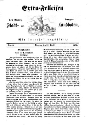 Extra-Felleisen (Würzburger Stadt- und Landbote) Dienstag 30. April 1872