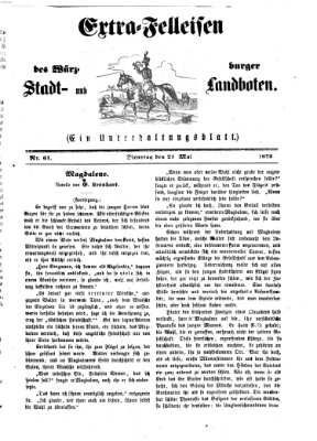 Extra-Felleisen (Würzburger Stadt- und Landbote) Dienstag 21. Mai 1872