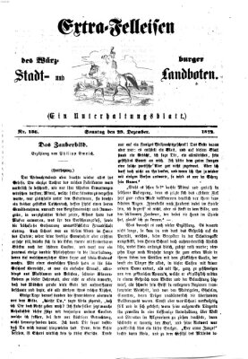 Extra-Felleisen (Würzburger Stadt- und Landbote) Sonntag 29. Dezember 1872